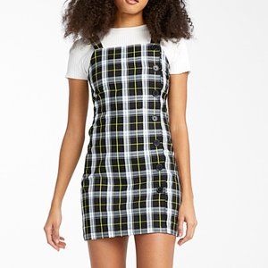 PLAID BUTTONED DRESS